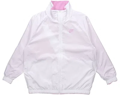 Nike (wmns)  Large Logo Casual Reversible Jacket Pink In Purple
