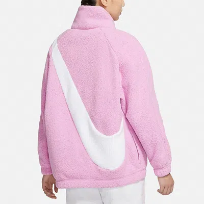 Nike (wmns)  Large Logo Casual Reversible Jacket Pink In Purple
