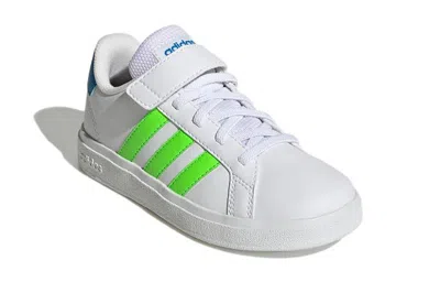 Adidas Originals (gs) Adidas Grand Court 2.0 'white Solar Green'