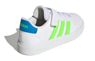 Adidas Originals (gs) Adidas Grand Court 2.0 'white Solar Green'