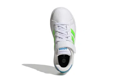 Adidas Originals (gs) Adidas Grand Court 2.0 'white Solar Green'