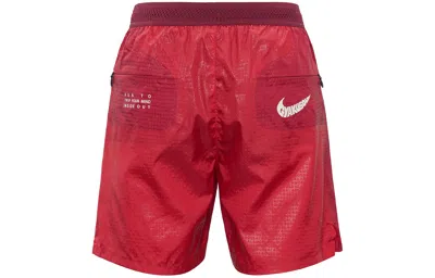 Nike X Gyakusou Logo Running Training Shorts Men's Red In Pink