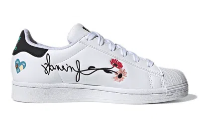 Adidas Originals (gs) Adidas Superstar Pure 'self Love' In White