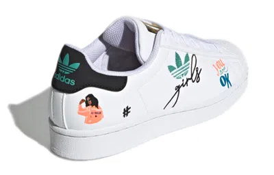 Adidas Originals (gs) Adidas Superstar Pure 'self Love' In White