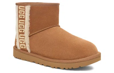 Ugg (wmns)  Classic Mini Shearling Logo 'chestnut'