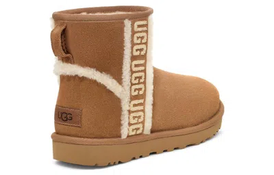 Ugg (wmns)  Classic Mini Shearling Logo 'chestnut'