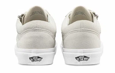 Vans Old Skool Zip Casual Low Tops Skateboarding Shoes Unisex White