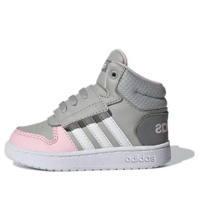 Adidas Originals (td) Adidas Hoops Mid 2.0 'grey Clear Pink' In Gray
