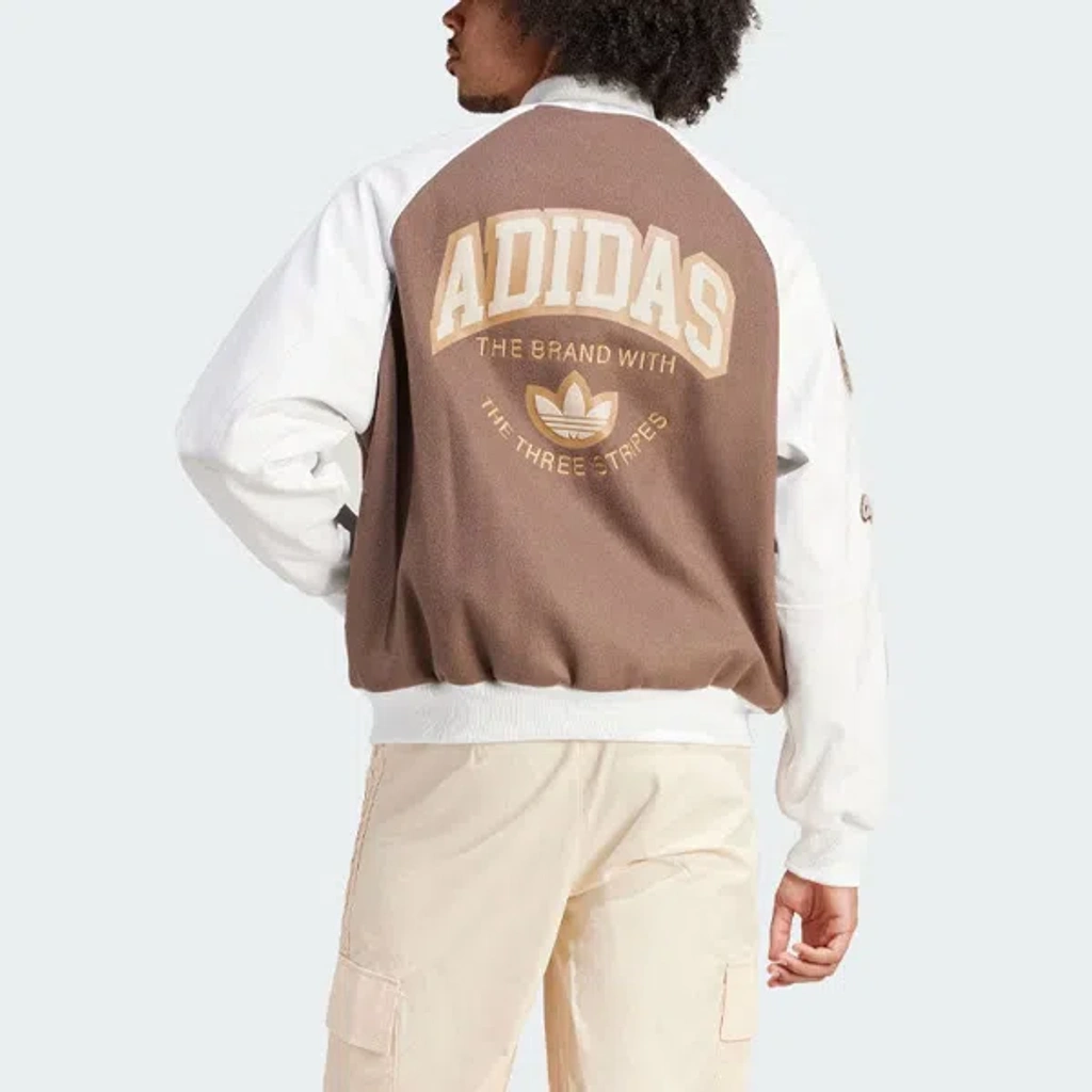 Adidas Originals Vrct Jacket Asia Sizing 'brown' In Gold | ModeSens