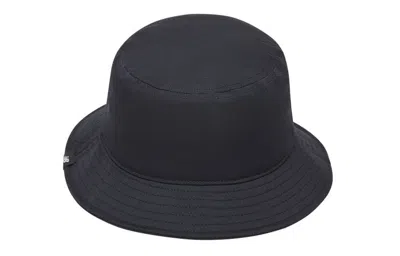 New Balance Wordmark Logo Bucket Hat 'black' In Blue