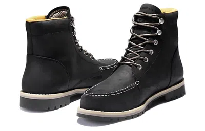 Timberland Redwood Falls Waterproof Moc-toe Boot 'black Full-grain'