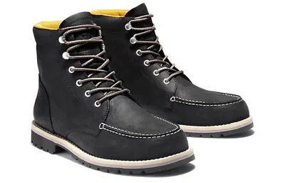Timberland Redwood Falls Waterproof Moc-toe Boot 'black Full-grain'
