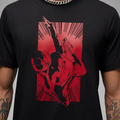 Air Jordan Graphic T-shirt 'black Red'