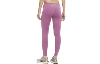 Nike (wmns)  Power Epic Lux Luxury Dri-fit Shark Pants Deep-wine In Purple