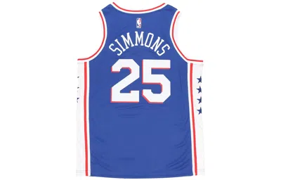 Nike Nba Jersey Icon Edition Swingman Fan Edition Philadelphia 76ers Simmons Basketball Vest Blue
