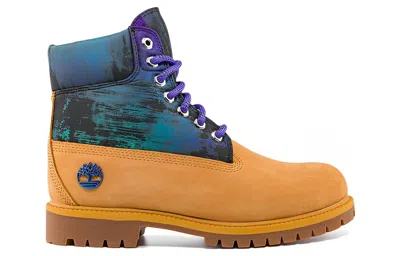 Timberland Heritage 6 Inch Waterproof Boot 'wheat Nubuck With Print'