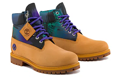 Timberland Heritage 6 Inch Waterproof Boot 'wheat Nubuck With Print'
