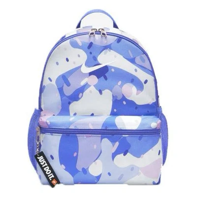 Nike Brsla Jdi Mini Bkpk-aop Athleisure Casual Sports Backpack Student Schoolbag Unisex Blue