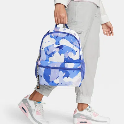 Nike Brsla Jdi Mini Bkpk-aop Athleisure Casual Sports Backpack Student Schoolbag Unisex Blue
