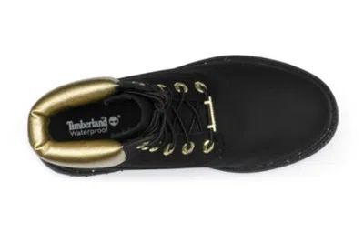 Timberland (wmns)  Heritage 6 Inch Waterproof Boots 'black Nubuck With Gold'