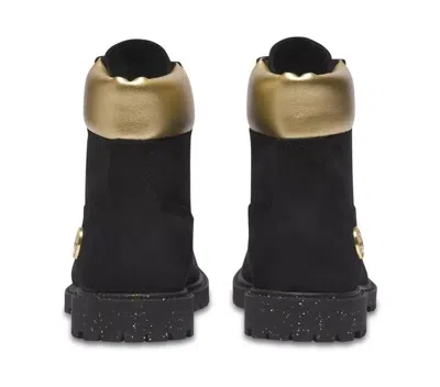 Timberland (wmns)  Heritage 6 Inch Waterproof Boots 'black Nubuck With Gold'
