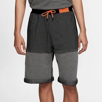 Nike Contrast Drawstring Shorts In Gray