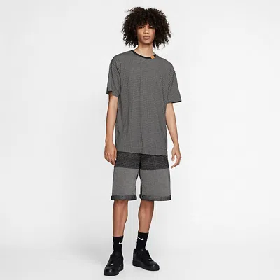 Nike Contrast Drawstring Shorts In Gray
