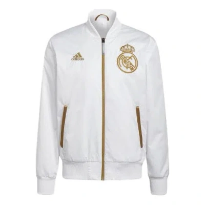 Adidas Originals Adidas Real Lny Bomber Limited Real Madrid Soccer/football Logo Sports Jacket White