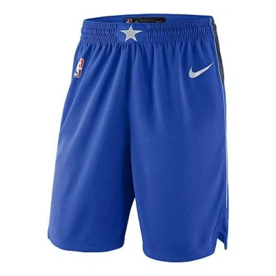 Nike Men's Blue 2019/20 Dallas Mavericks Icon Edition Swingman Shorts In Blue