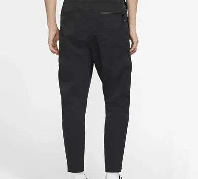Nike Techpack Solid Color Breathable Woven Athleisure Casual Sports Pants Black
