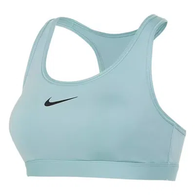 Nike (wmns)  Swoosh Medium Support Padded Sports Bra 'mineral' In Blue