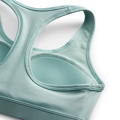 Nike (wmns)  Swoosh Medium Support Padded Sports Bra 'mineral' In Blue