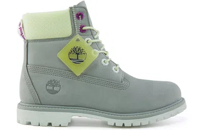 Timberland (wmns)  Premium 6 Inch Waterproof Wide Fit Boot 'grey Nubuck'
