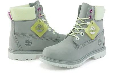 Timberland (wmns)  Premium 6 Inch Waterproof Wide Fit Boot 'grey Nubuck'