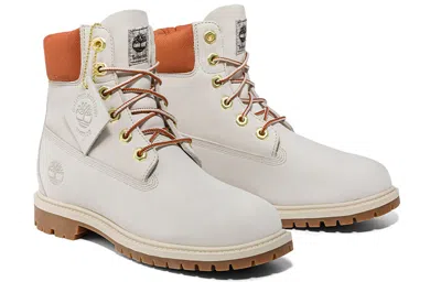 Timberland (wmns)  Heritage 6 Inch Waterproof Boots 'white Nubuck'
