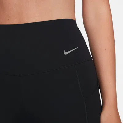 Nike Dri-fit Firm Support High Waist Biker Shorts In Black