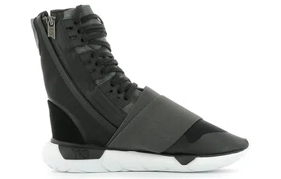 Adidas Originals Adidas Y-3 Qasa Boot 'charcoal Black' In Gray