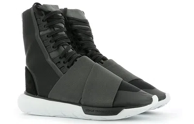 Adidas Originals Adidas Y-3 Qasa Boot 'charcoal Black' In Gray