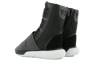 Adidas Originals Adidas Y-3 Qasa Boot 'charcoal Black' In Gray