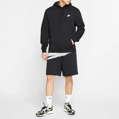 Nike Sportswear Swoosh Small Colorblock Sports Shorts Black Gray Blackgray