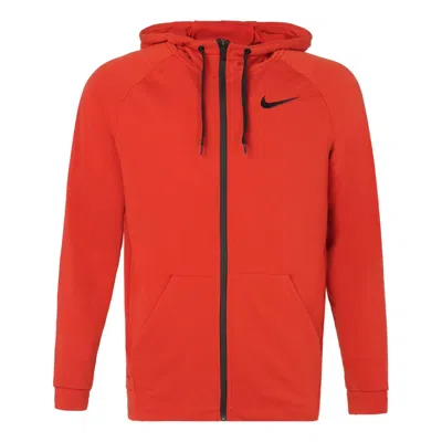 Nike Athleisure Casual Sports Training Knit Jacket Red