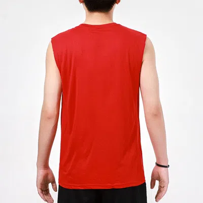 Nike Men's  Dri-fit Chicago Bulls Training Sports Quick Dry Sleeveless Red T-shirt