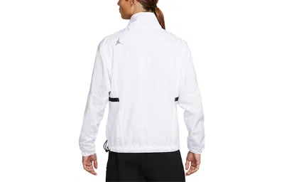 Air Jordan Ss22 23 Engineered Full-length Zipper Stand Collar Jacket White