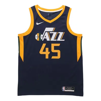 Nike 2020 Season Utah Jazz Mitchell Sw Shirt Men's College 'dark Blue Yellow'