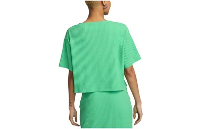 Nike (wmns)  Sportswear Ribbed Jersey Short-sleeve Top 'green Apple Color'