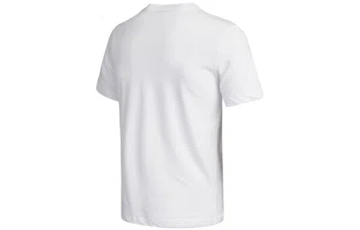 Nike Men's  Pattern Printing Breathable Sports Short Sleeve White T-shirt