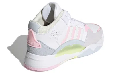 Adidas Originals (wmns) Adidas Neo 5th Quarter 'white Pink Yellow' In Multi