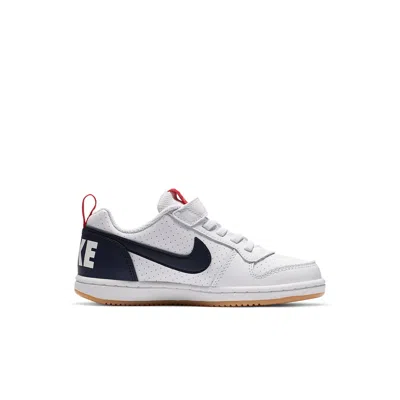Nike (ps)  Court Borough Low 'white Red Blue'