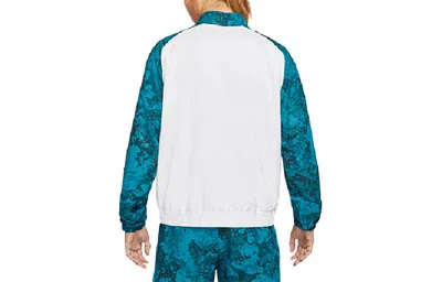 Nike Court Splicing Tennis Sports Jacket Green Dark Green