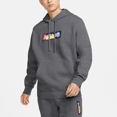 Nike Men's  Sportswear Jdi Fleece Black In Gray